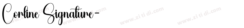 Corline Signature字体转换